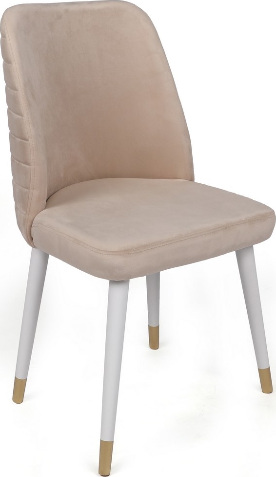 Hugo Esszimmerstuhl-Set - Creme/Wei�/Gold