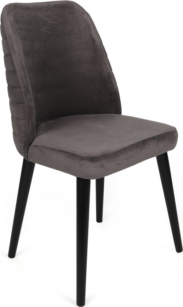 Jaffa Esszimmerstuhl-Set - Anthrazit/Schwarz