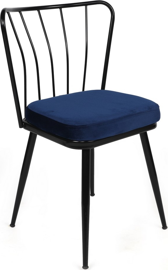 Jill Esszimmerstuhl-Set - Dunkelblau/Schwarz