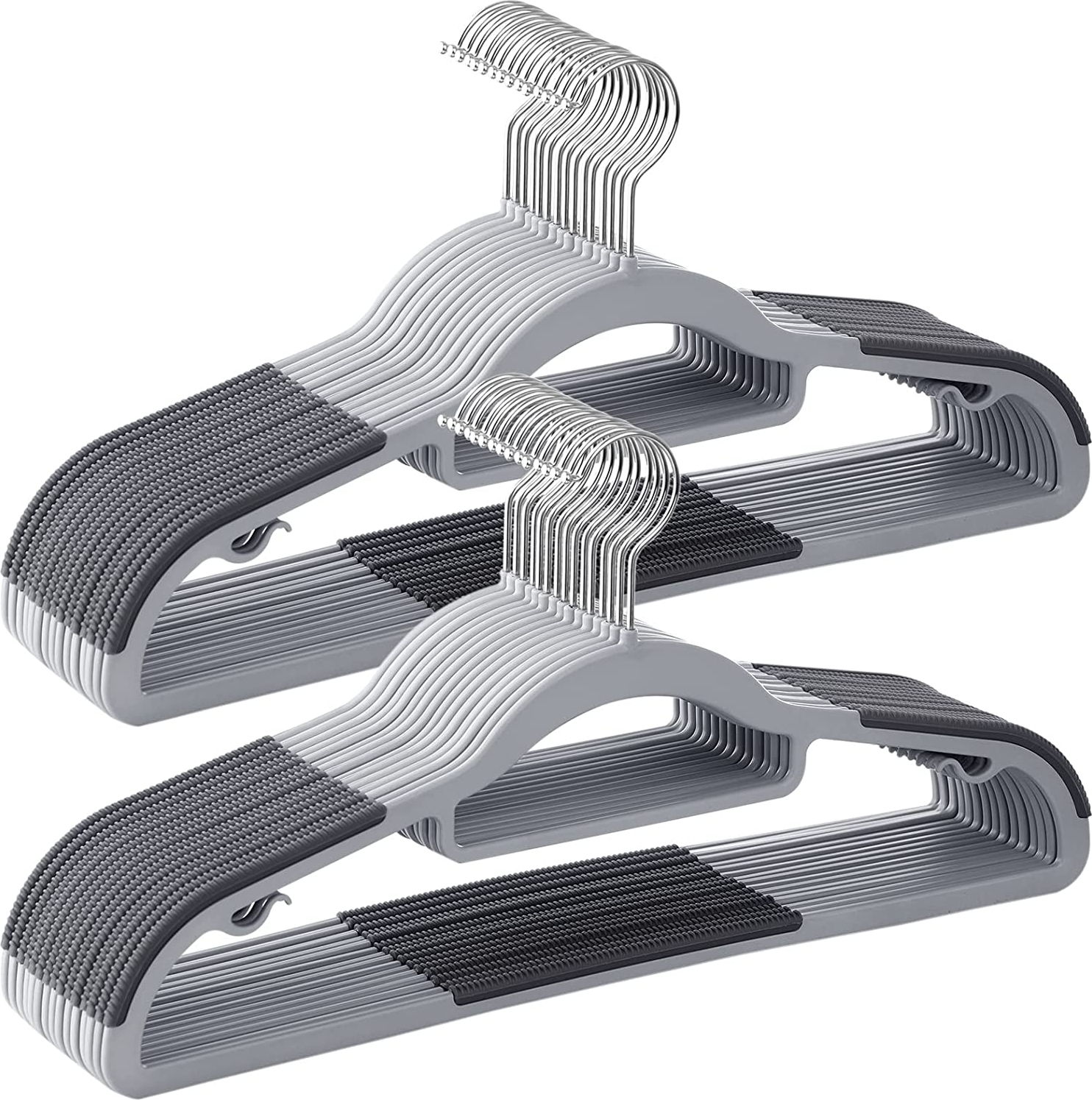 Kleiderbügel, Kunststoff, 42 cm, 30er-Pack - Grau Kleiderbügel, Kunststoff, 42 cm, 30er-Pack - Grau