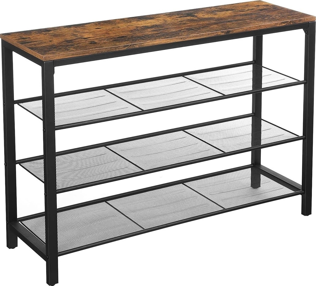 Jussi Schuhregal 100 x 72 cm - Braun/Schwarz