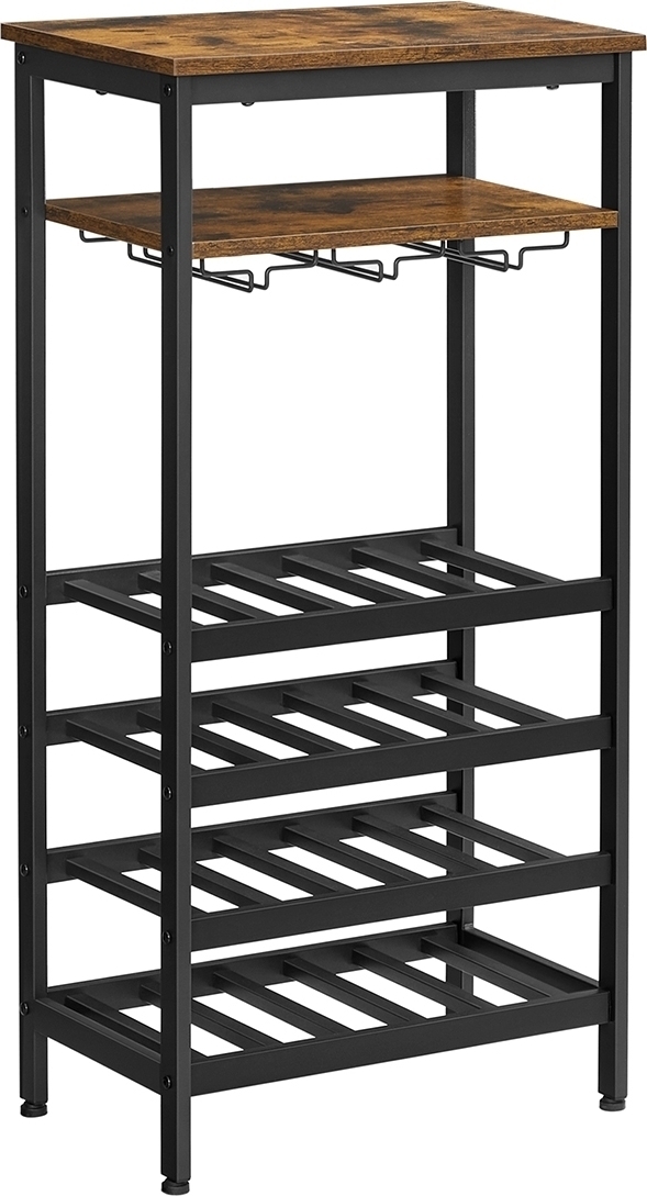 Shiraz Weinregal - Braun/Schwarz