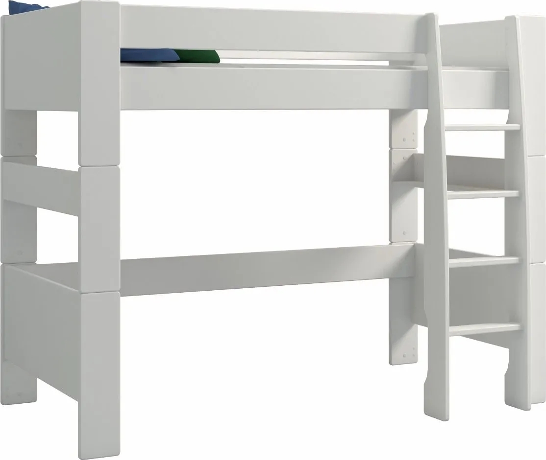 Hochbett f�r Kinder 90 x 200 cm - Eiswei�