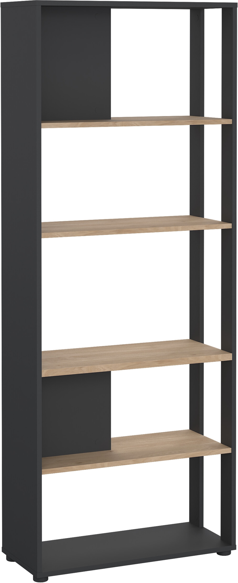 Sign-B�cherregal - Mattgrau/Hickory