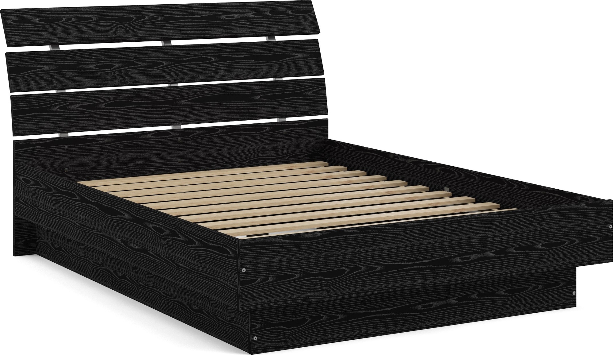 Bett Naia 154 x 203 cm - Schwarz