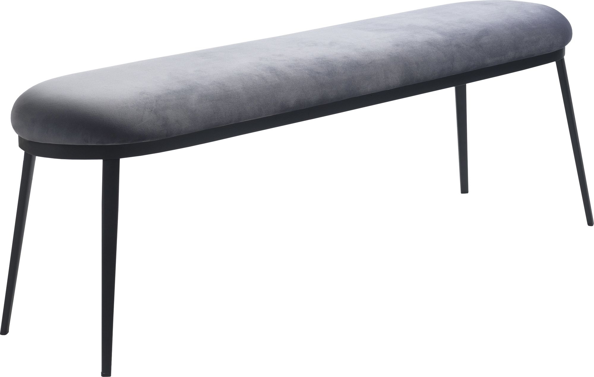 Billy Bank aus grauem Samt