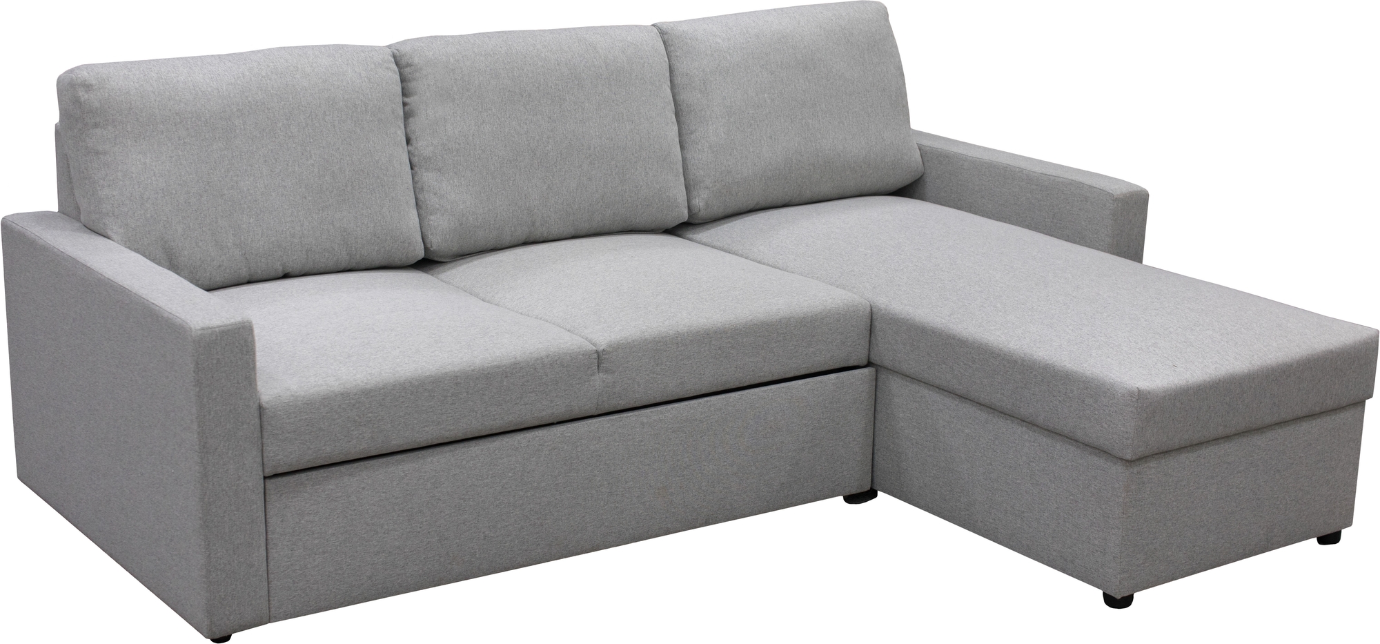 Dream Schlafsofa mit Stauraum (Schlafsofa) - Grau (Stoff)
