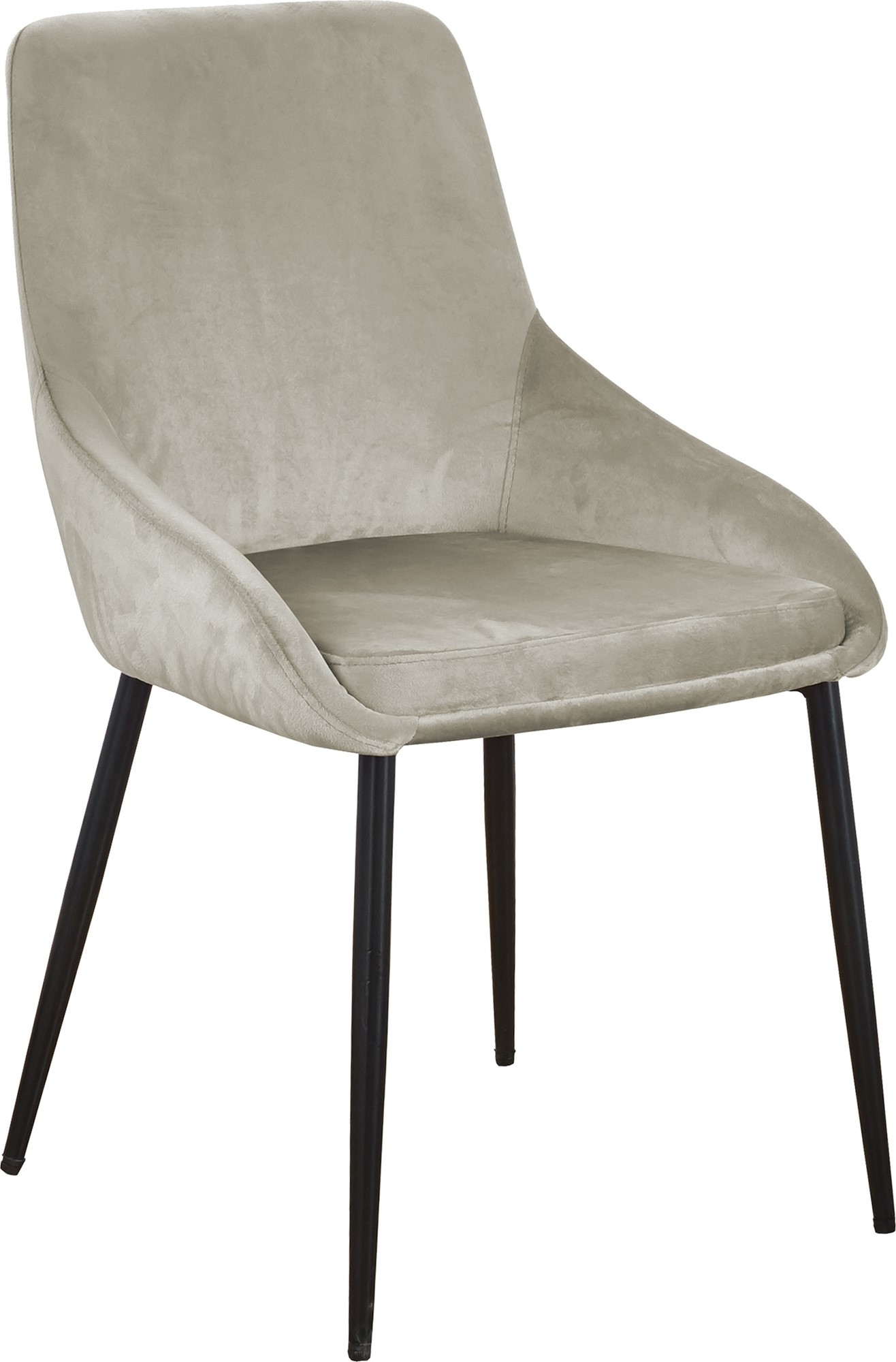 Theo Stuhl - Beige Samt Theo Stuhl - Beige Samt