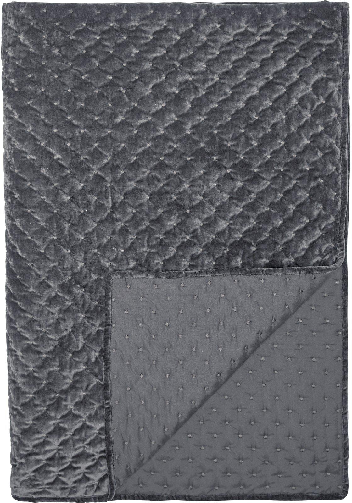 Cia Einzelbettdecke 180 x 260 cm - Grauer Samt