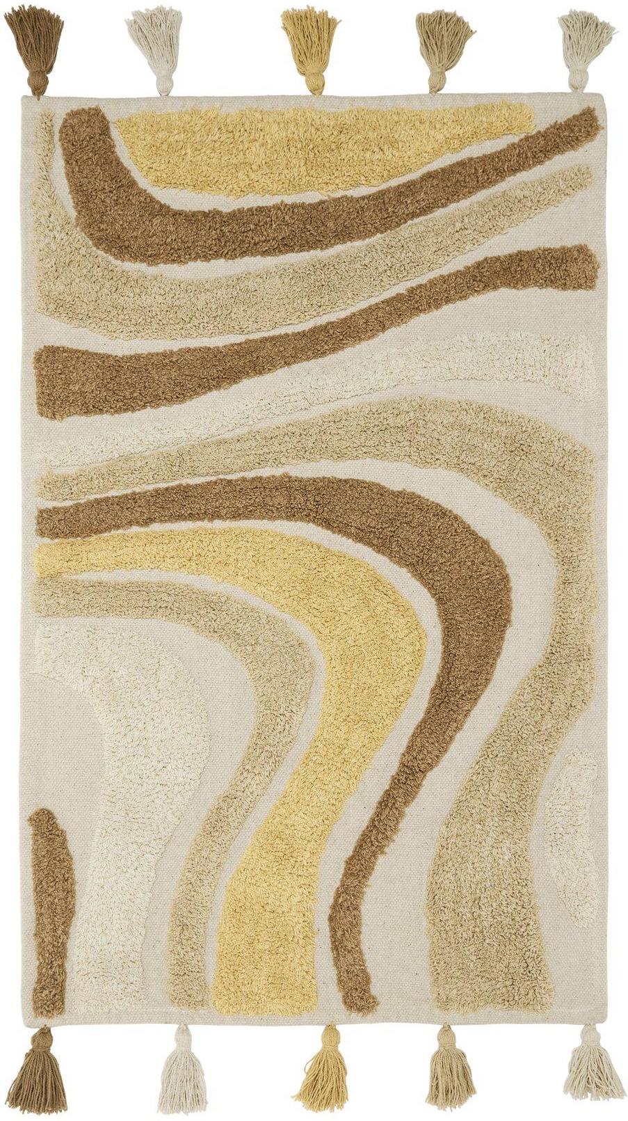 Swirl-Teppich - Mocca