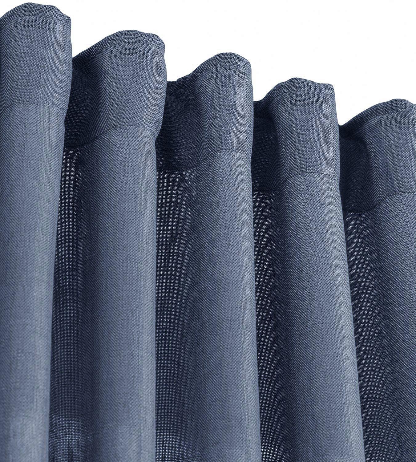 Cecil Mantel 47 x 250 cm - Blaugrau