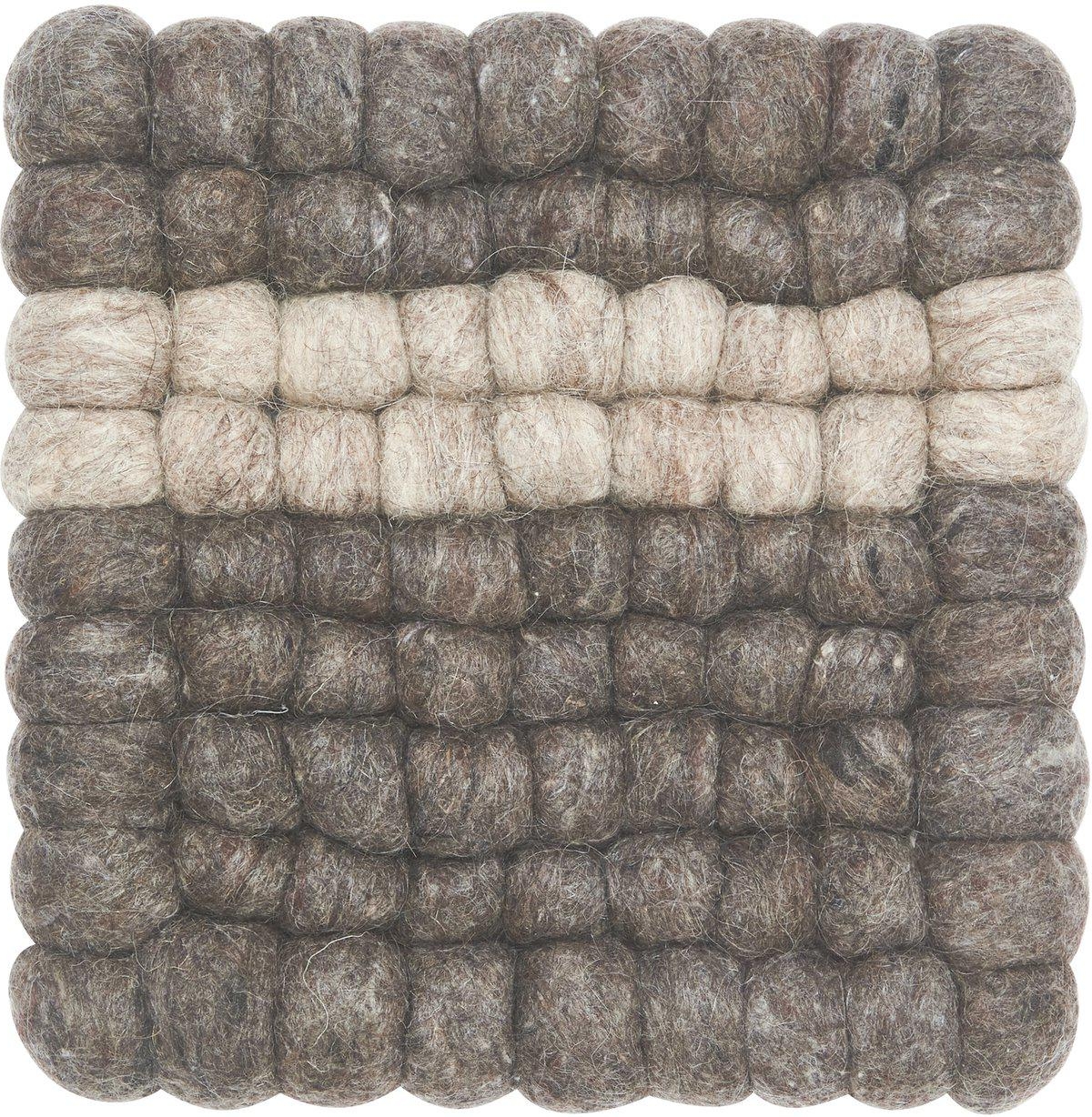 Nilla Topfmatte 20 x 20 cm - Nougat