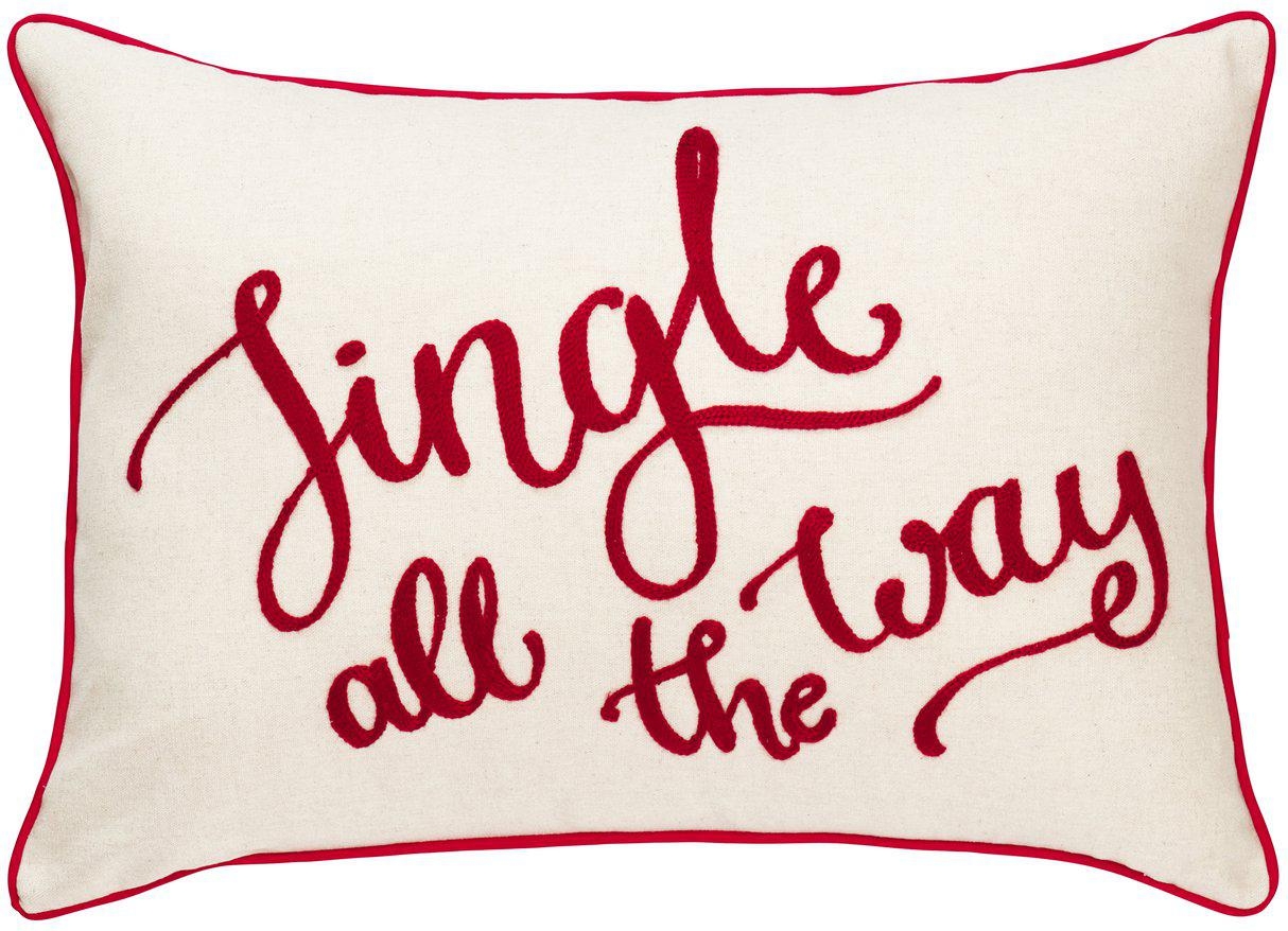 Jingle-Kissenbezug 35 x 50 cm - Rot