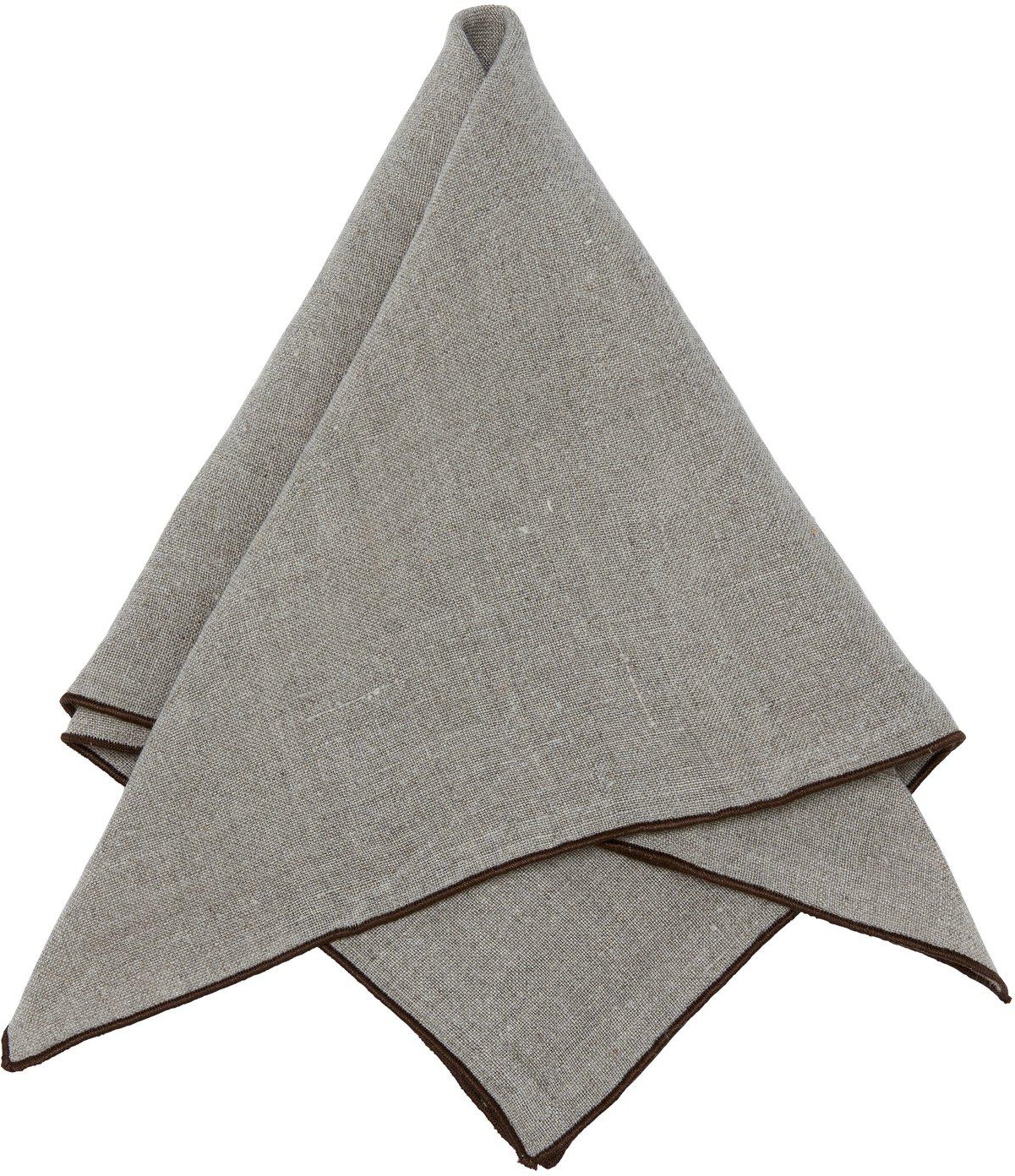 Celine Serviette 45 x 45 cm - Dunkles Nougat Celine Serviette 45 x 45 cm - Dunkles Nougat