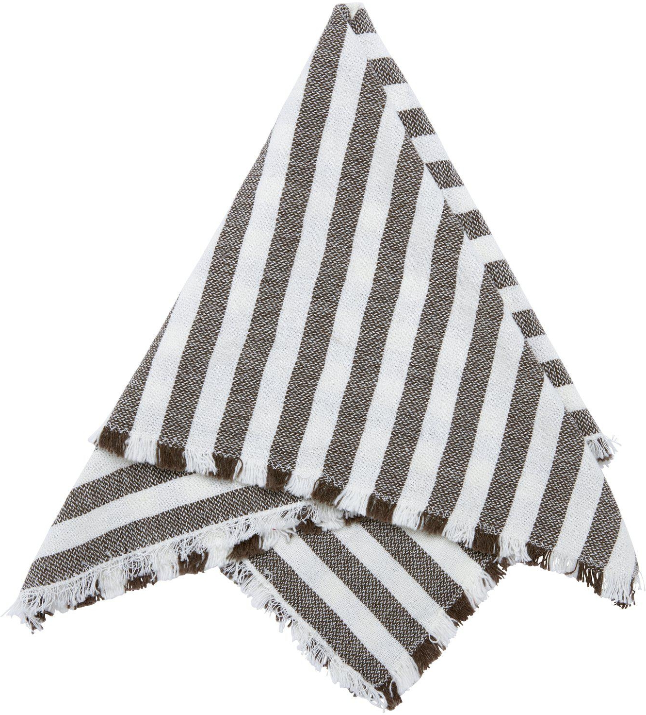 Gaby Serviette 45 x 45 cm - Dunkles Nougat Gaby Serviette 45 x 45 cm - Dunkles Nougat