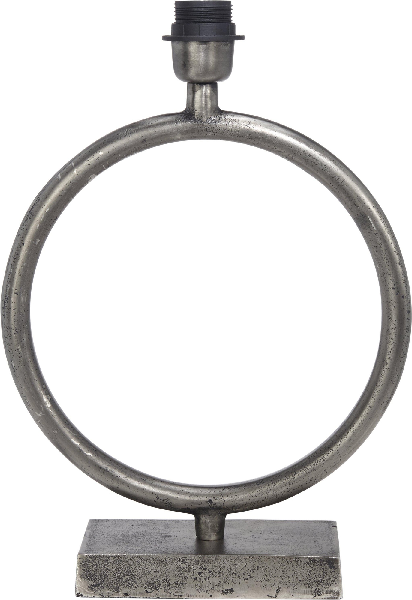 Kreisförmiger Lampensockel - Rustikales Silber Kreisförmiger Lampensockel - Rustikales Silber