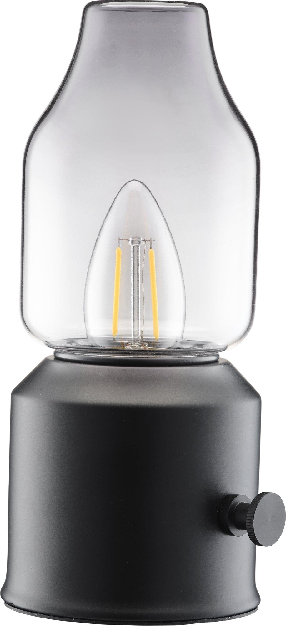 Wiederaufladbare Tischlampe Listra - Schwarz - 20 cm Wiederaufladbare Tischlampe Listra - Schwarz - 20 cm