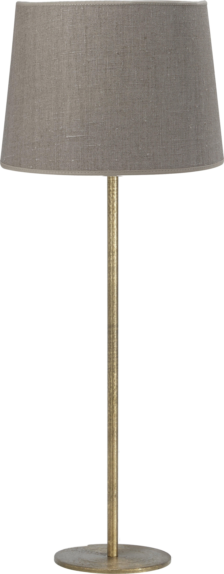 Tischleuchte mit Sockel - Rustikales Gold/Natur - 71 cm