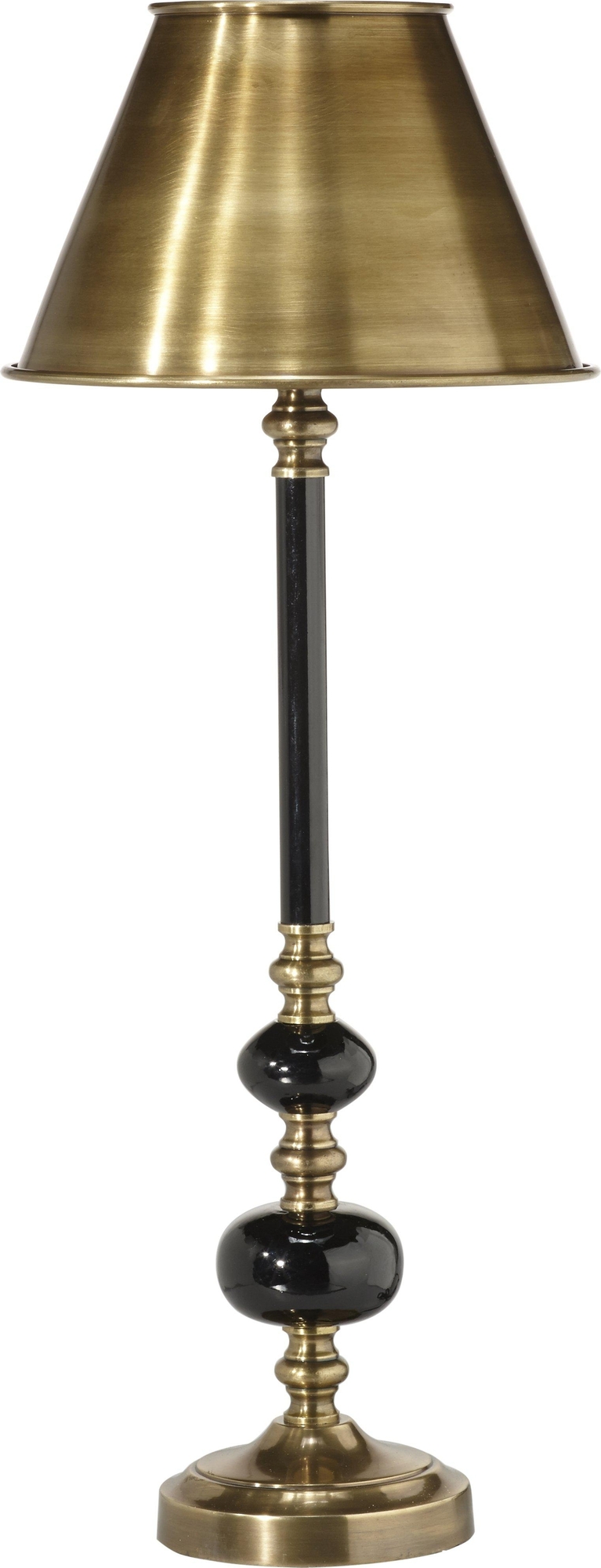 Abbey Tischlampe - Messing/Schwarz - 57 cm