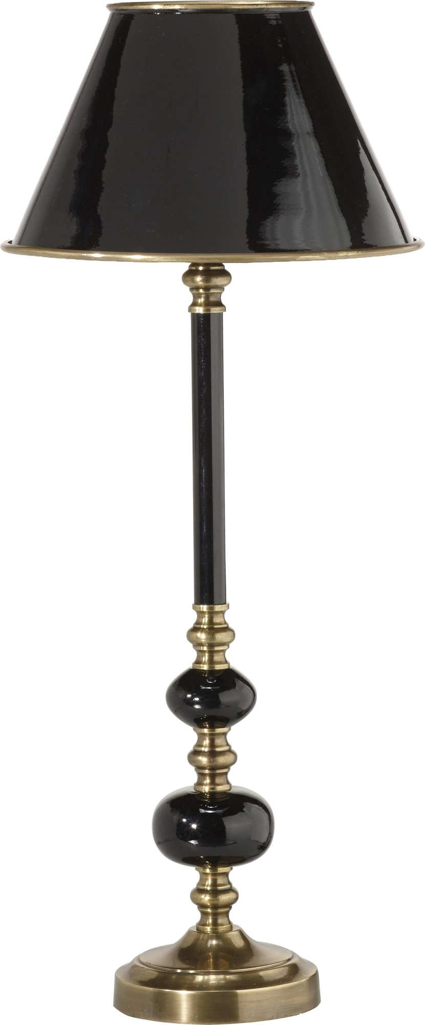 Abbey Tischlampe - Schwarz/Messing - 57 cm