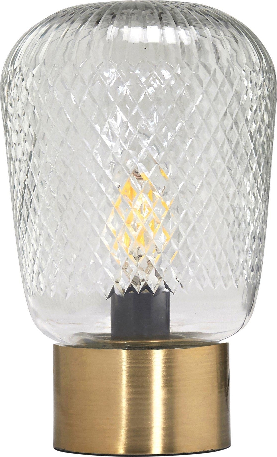 Tischlampe Juliette - Klarglas/Messing - 21 cm Tischlampe Juliette - Klarglas/Messing - 21 cm