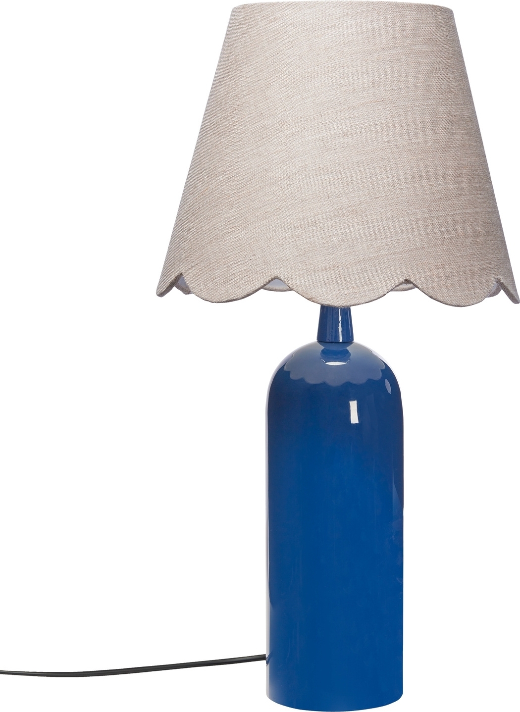 Carter Tischlampe - Blau/Leinen - 46 cm Carter Tischlampe - Blau/Leinen - 46 cm