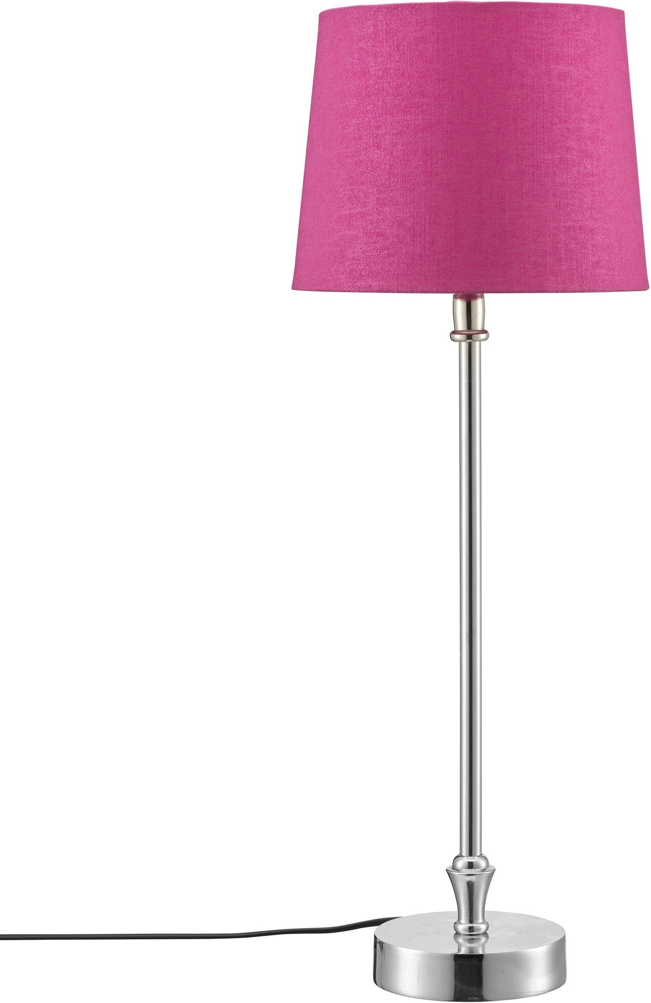 Liam Tischlampe - Fuchsia/Chrom - 56 cm