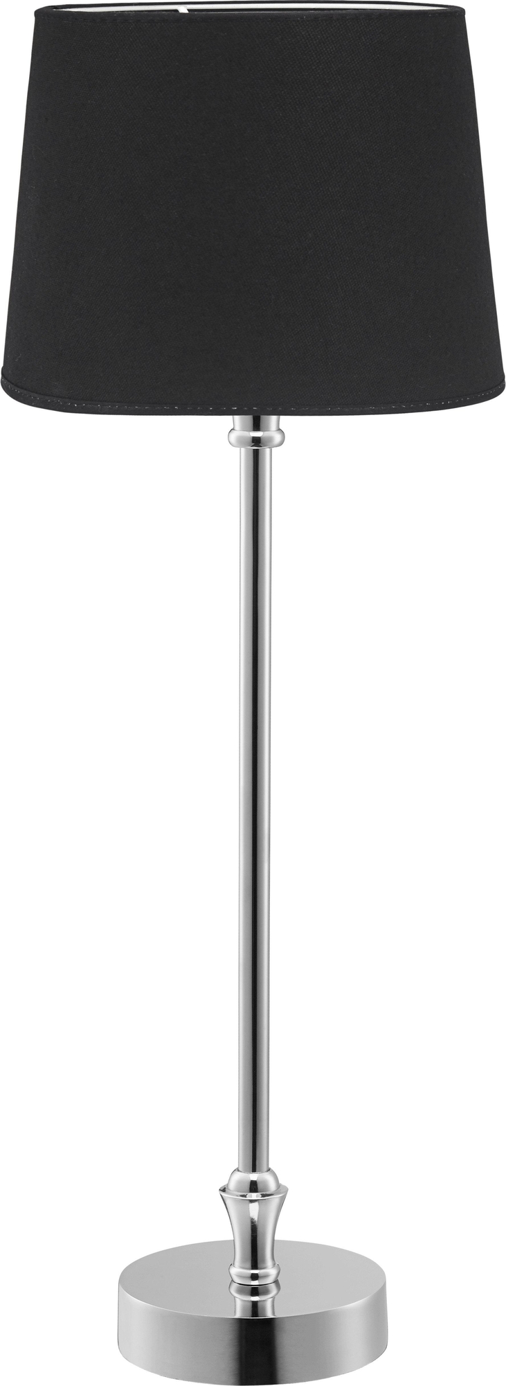 Liam Tischlampe - Schwarz/Chrom - 59 cm Liam Tischlampe - Schwarz/Chrom - 59 cm