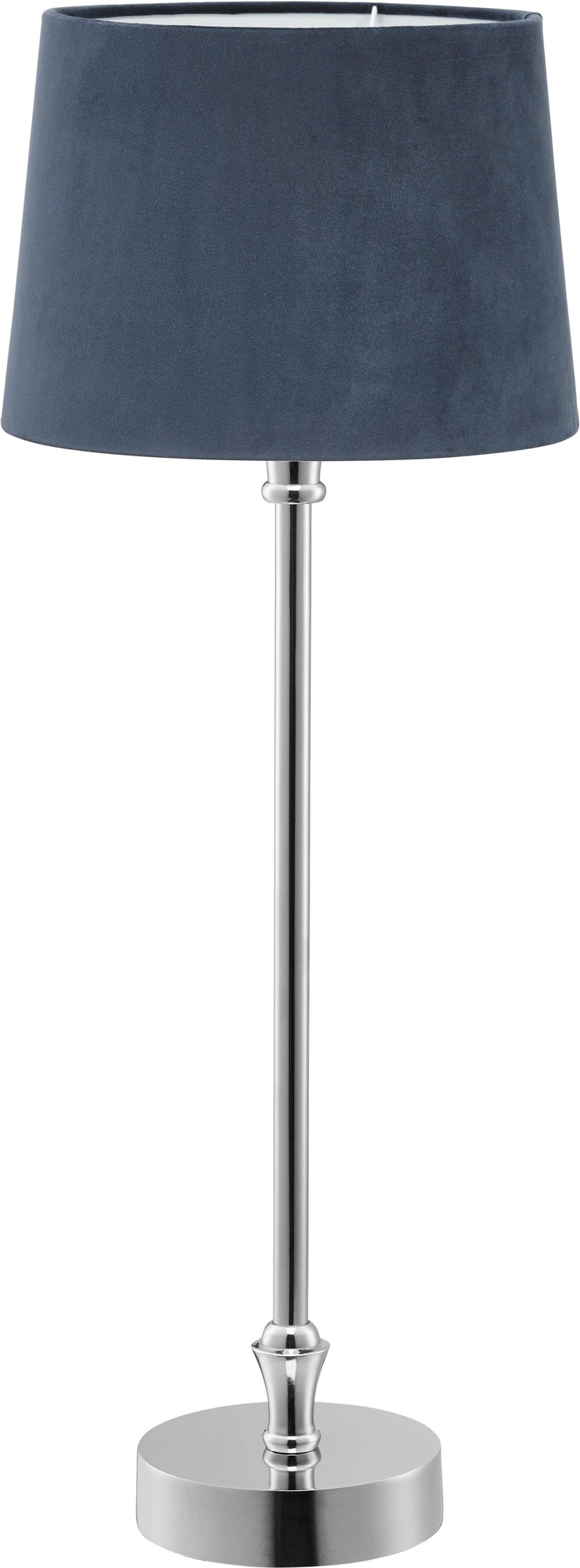 Liam Tischlampe - Blau/Chrom - 59 cm Liam Tischlampe - Blau/Chrom - 59 cm