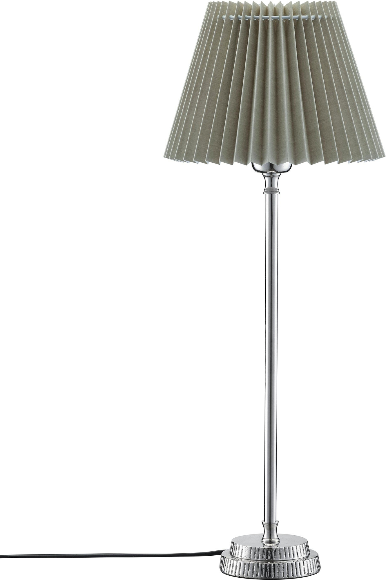Kent Tischlampe - Beige/Chrom - 58 cm