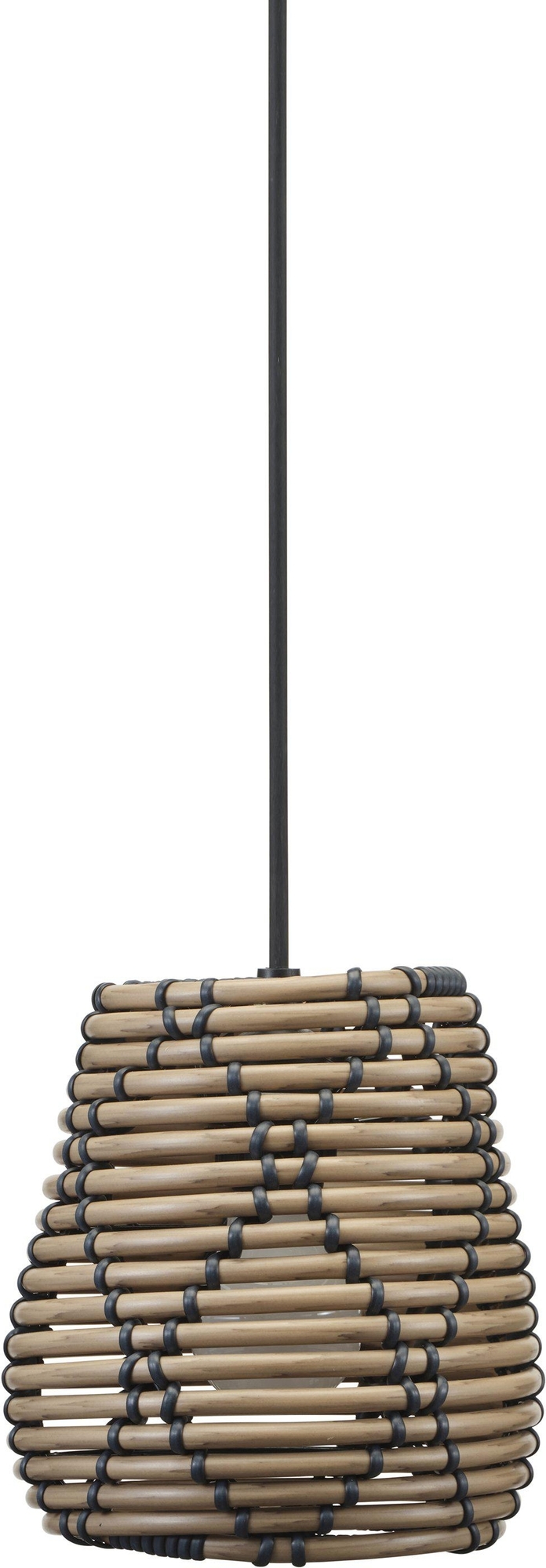 Lollo Deckenlampenschirm für den Außenbereich - Natur/Schwarz Lollo Deckenlampenschirm für den Außenbereich - Natur/Schwarz