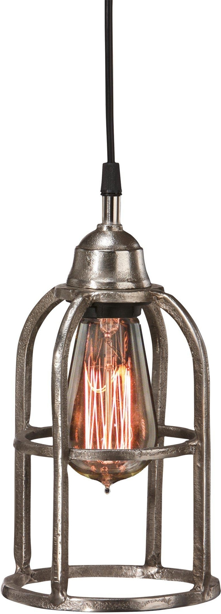 Boston Pendelleuchte mit Lichtquelle - Rustikales Silber - 64 mm Boston Pendelleuchte mit Lichtquelle - Rustikales Silber - 64 mm