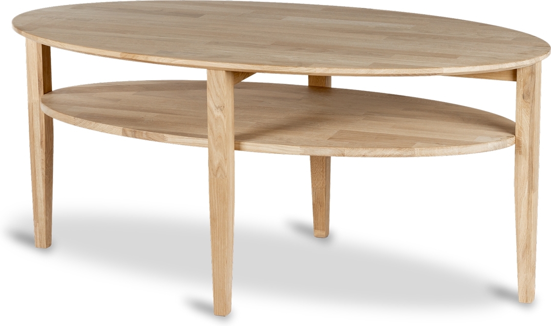 Waterloo Couchtisch 130 x 70 cm - Wei� ge�lte Eiche