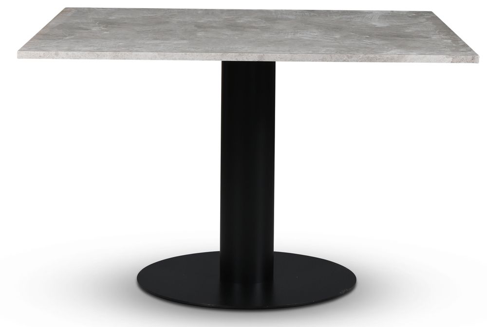 Esstisch Empire - Beige Marmor 120x120 cm / Gestell aus schwarzem Metall