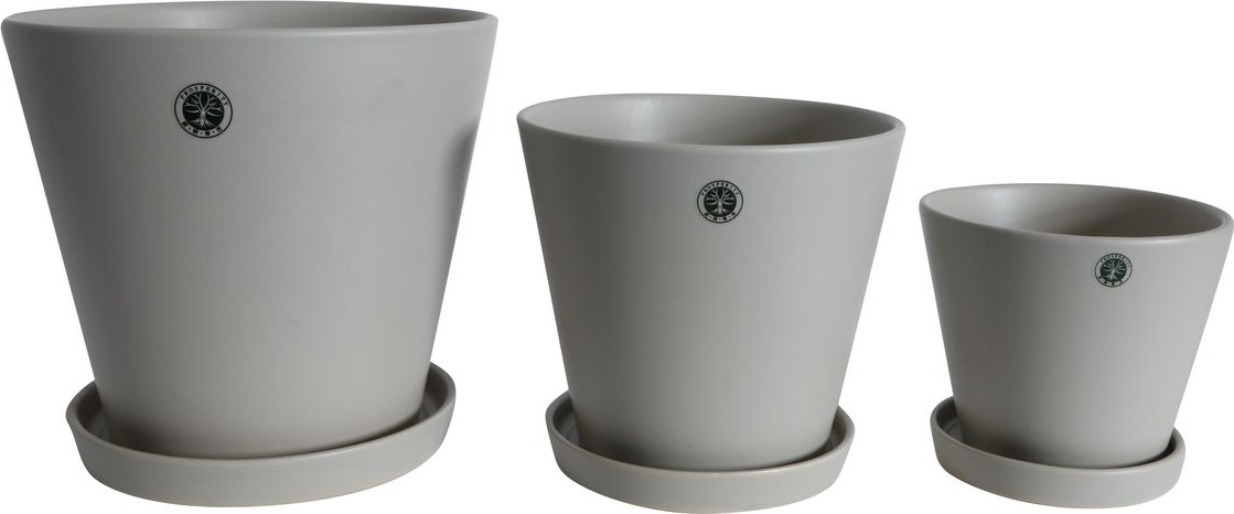 Einfacher Topfkegel - Hellgrau