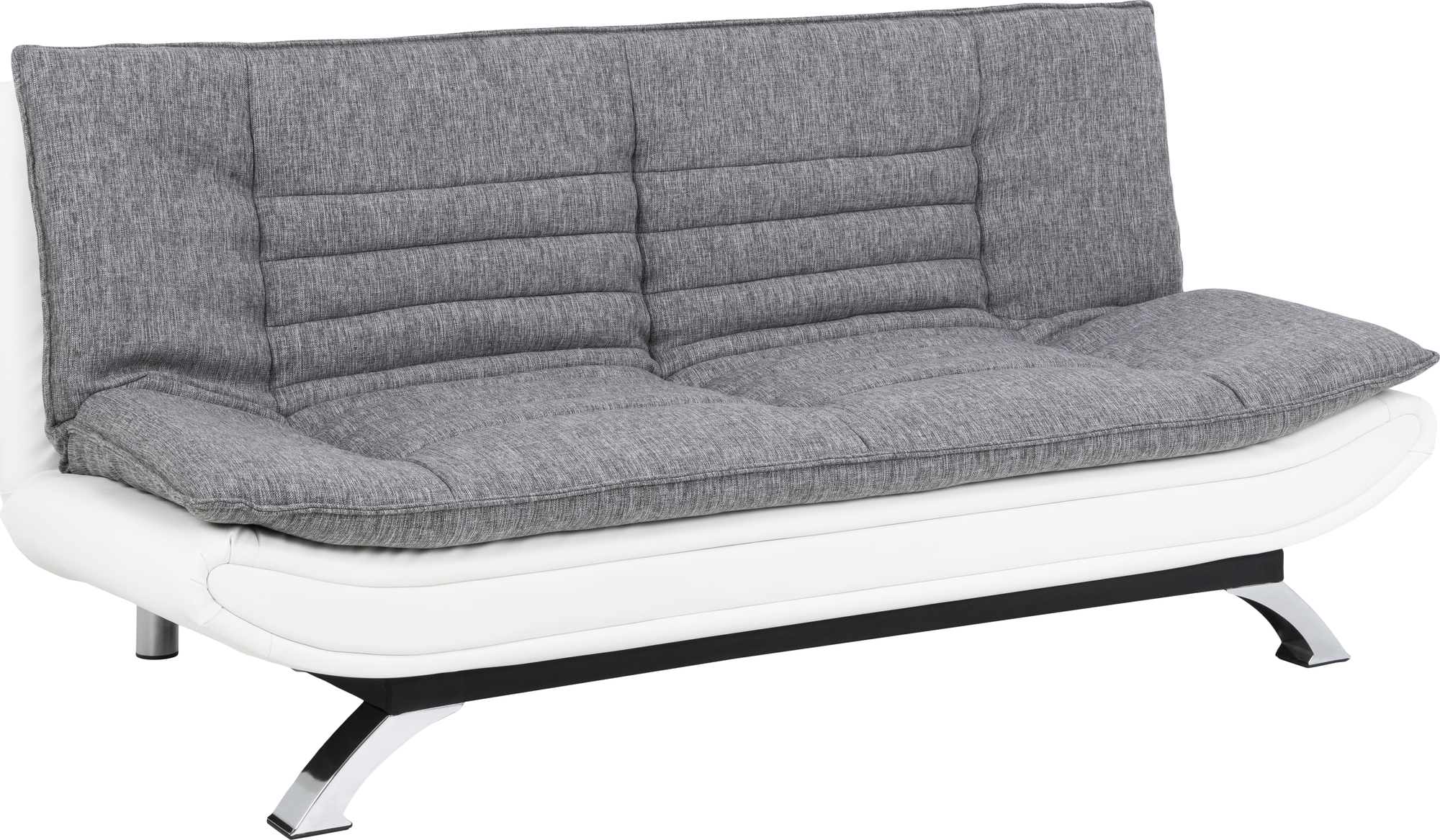 Faith Schlafsofa - Grau/wei�es PU