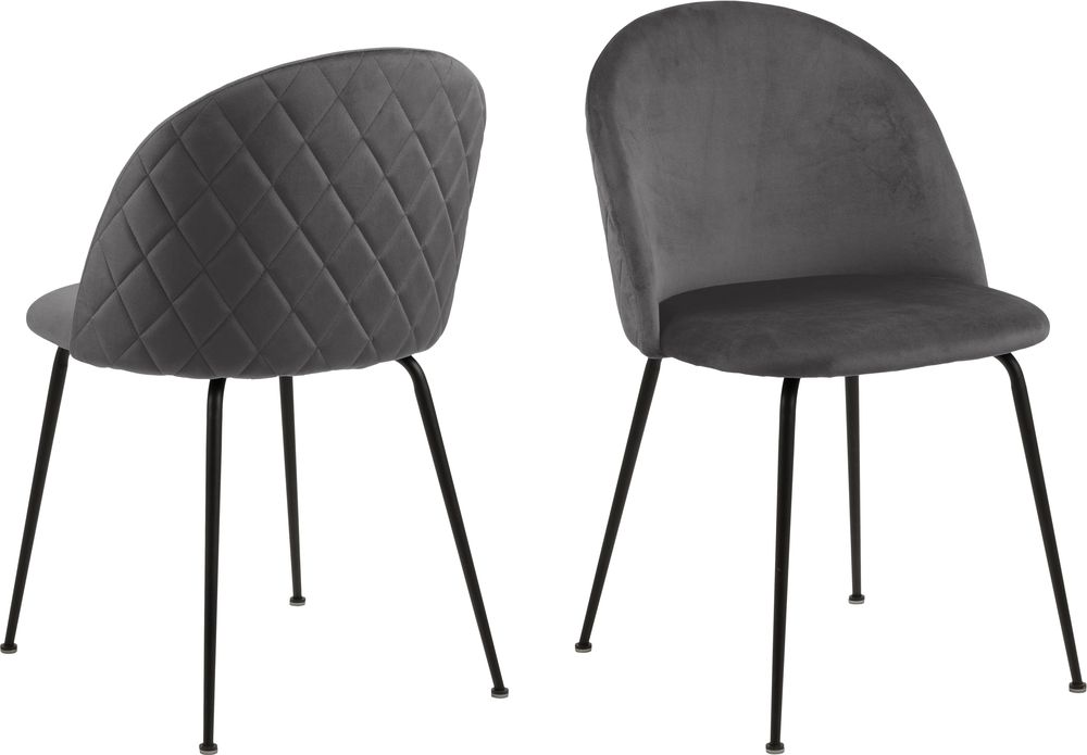 Louise Esszimmerstuhl - Dunkelgrau Louise Esszimmerstuhl - Dunkelgrau