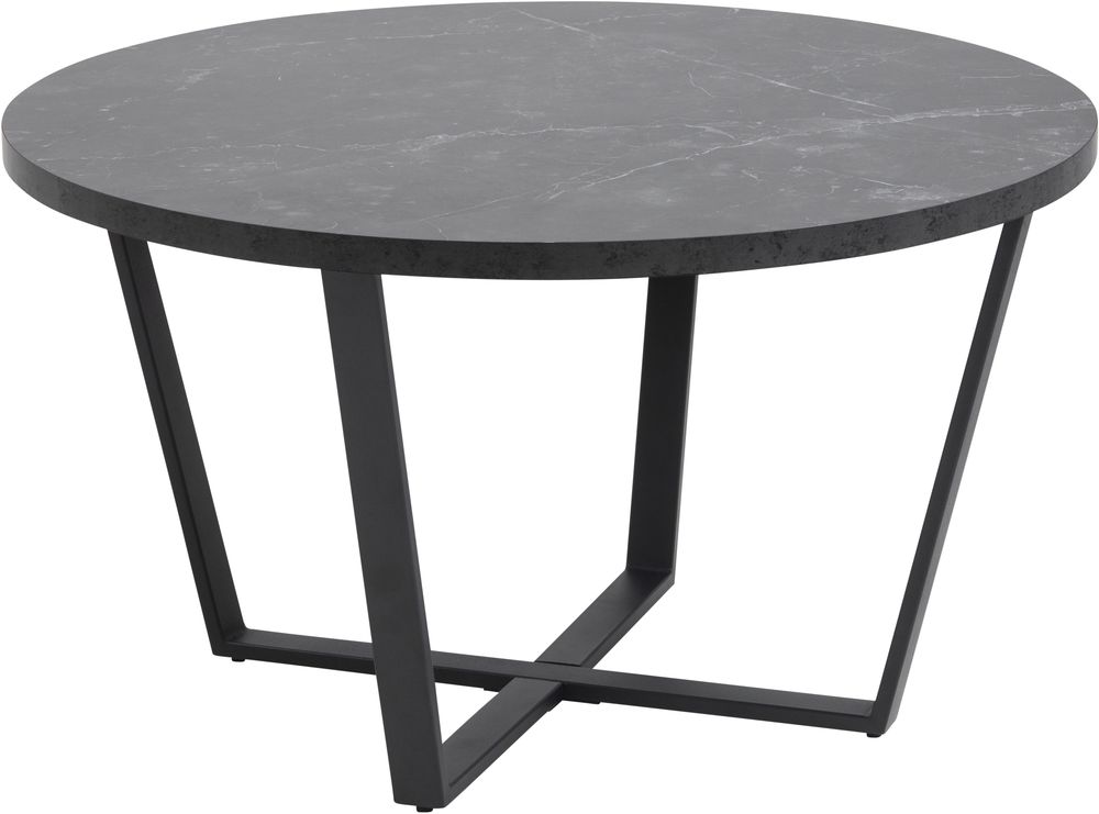 Amble Couchtisch - schwarz/schwarzer Marmor