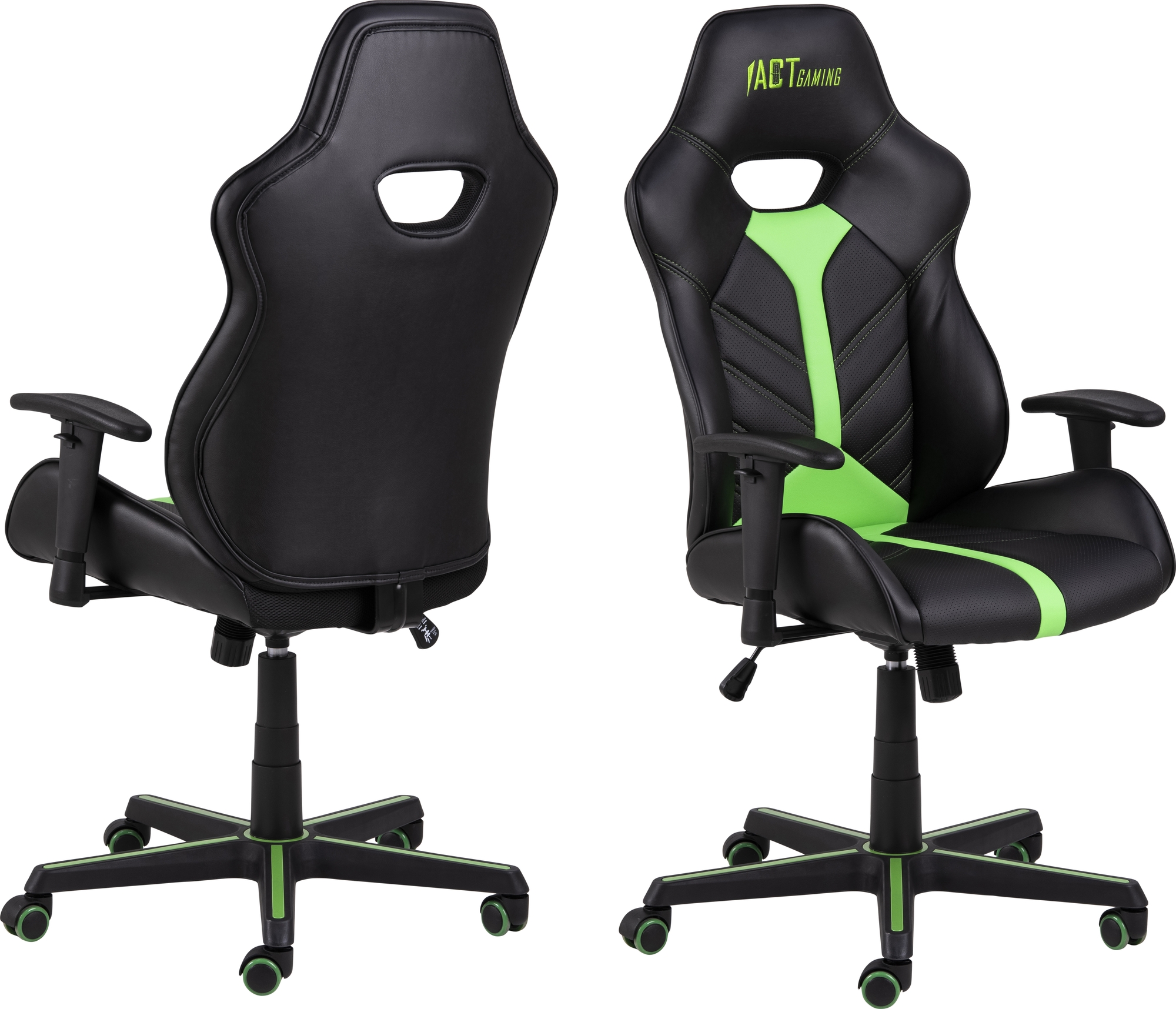 Cobblestone Gaming-Stuhl - Schwarz/Gr�n