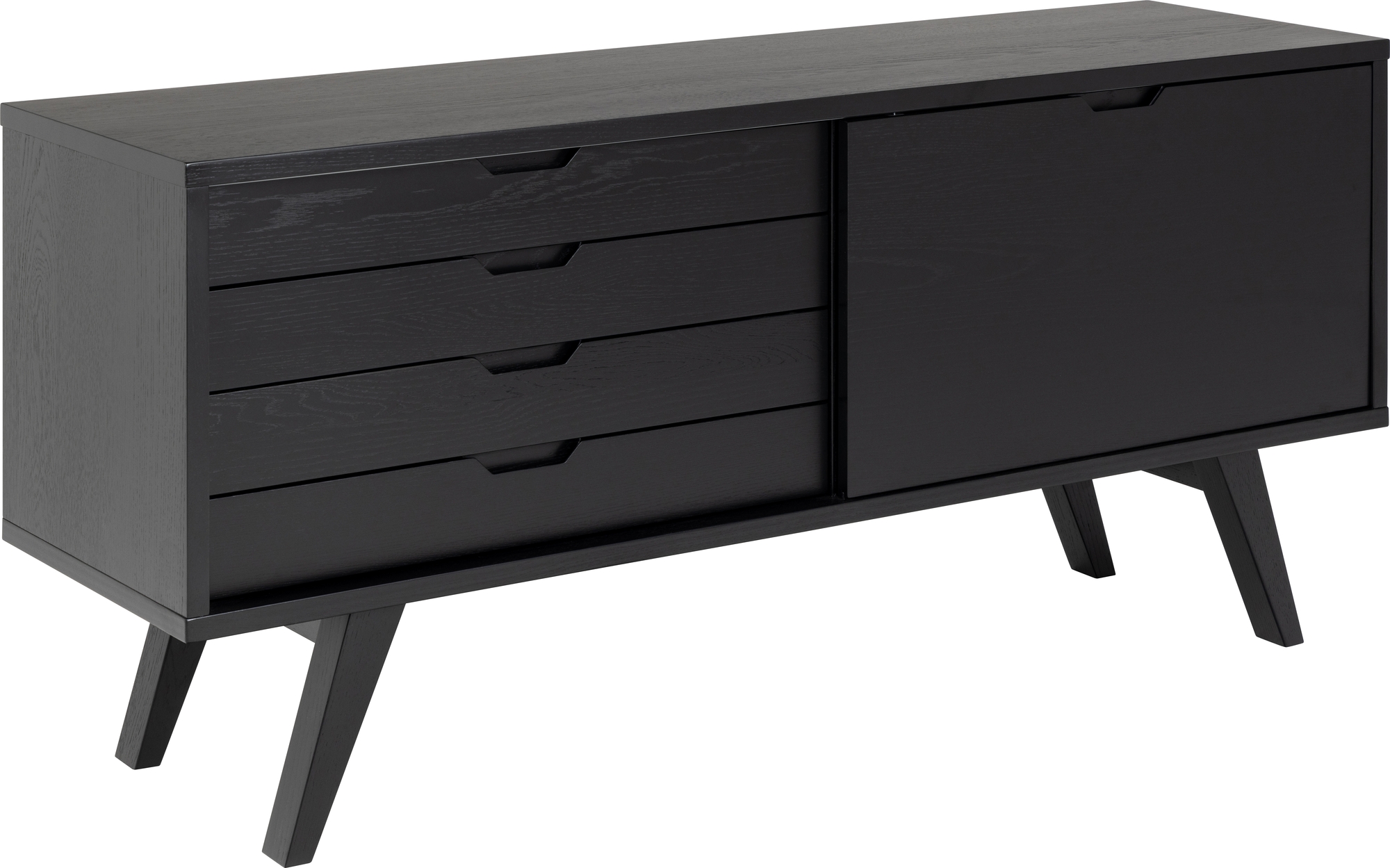 A-Linien-Sideboard - Schwarz