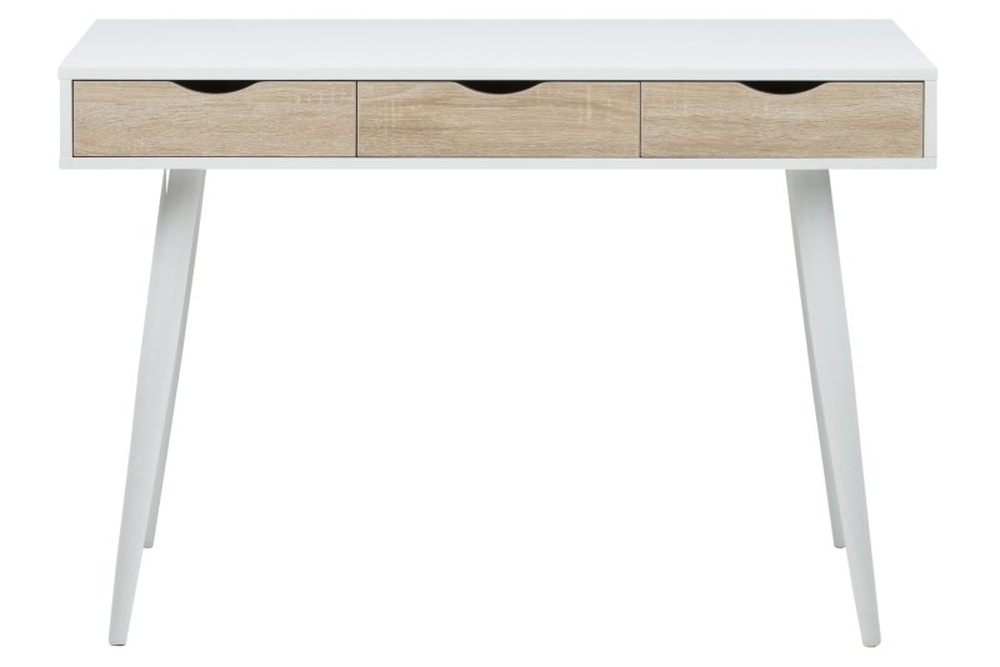 Neptun Schreibtisch 110x50 cm - Wei�/Eiche