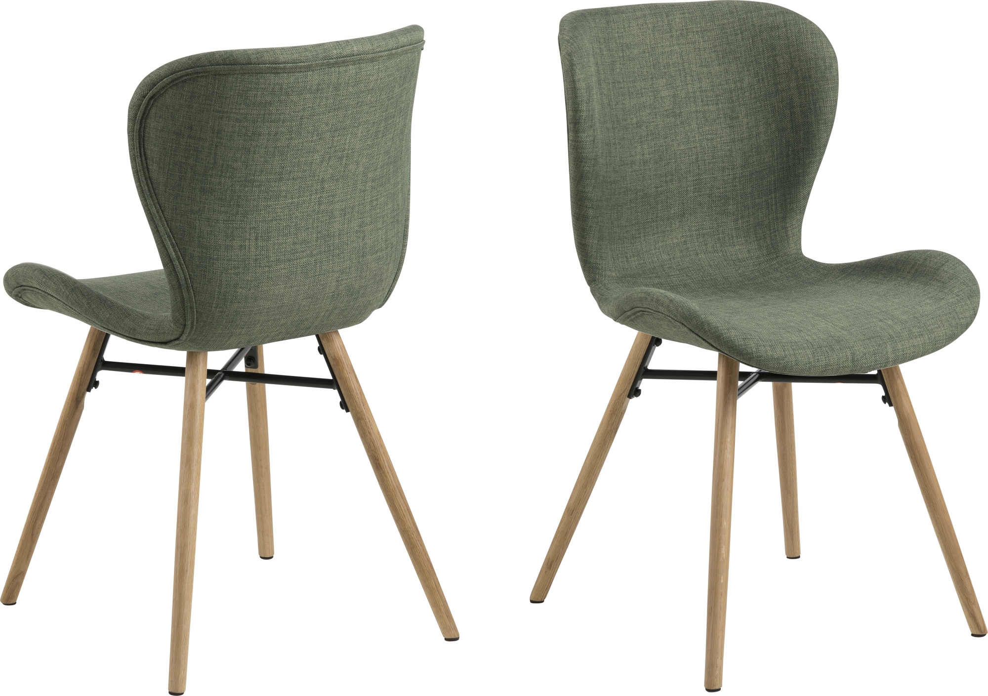 Batilda Esszimmerstuhl - Gr�n/Eiche
