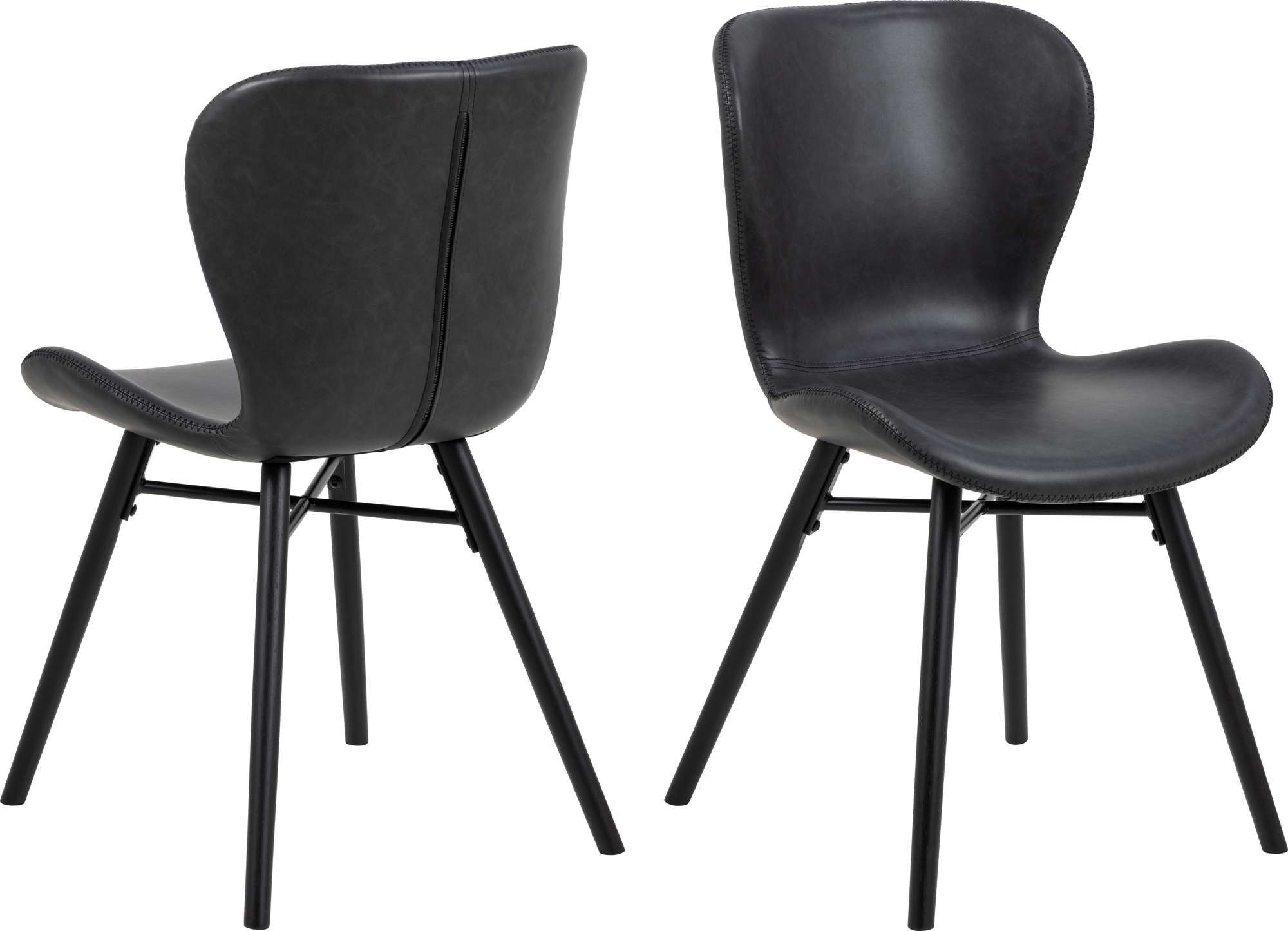 Batilda Esszimmerstuhl - Schwarzes PU Batilda Esszimmerstuhl - Schwarzes PU