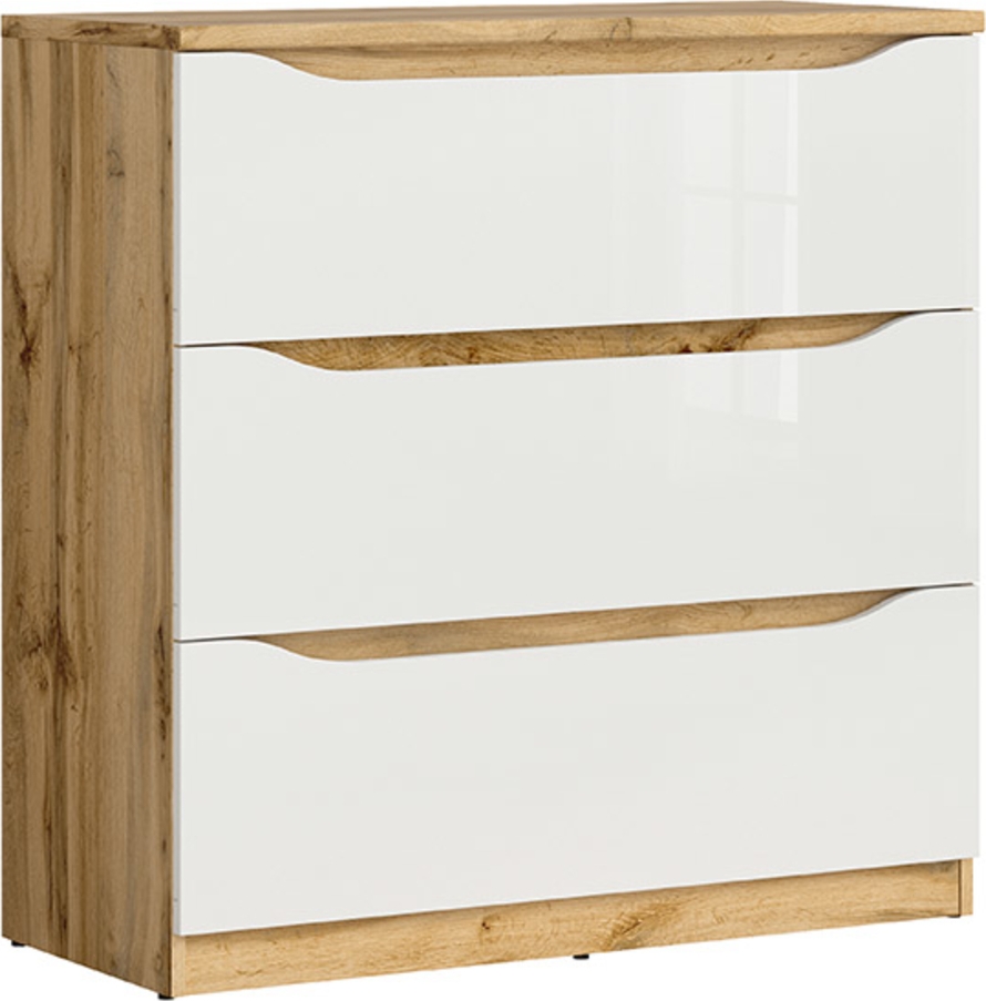 Nuis Kommode - Wotan Eiche/wei�