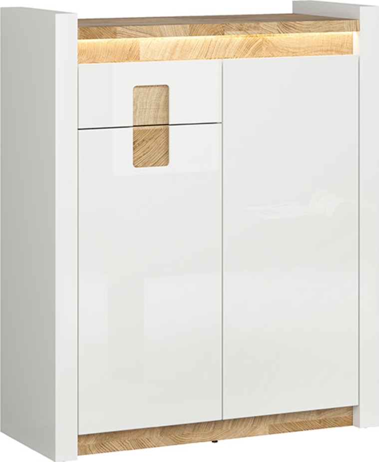 Alameda Kommode 92 x 110,5 cm - Wei�/Eiche