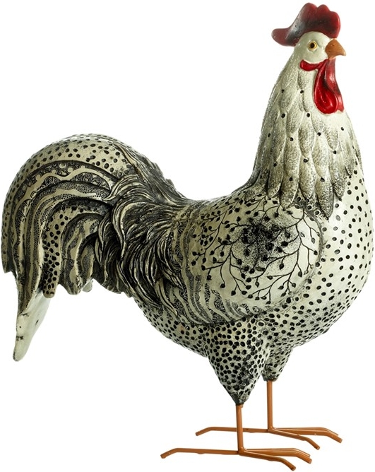 Hahndekoration - Wei�