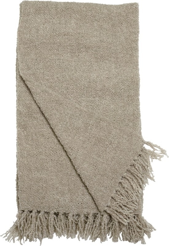 Flauschiges Plaid 130 x 170 cm - Hellgrau Flauschiges Plaid 130 x 170 cm - Hellgrau