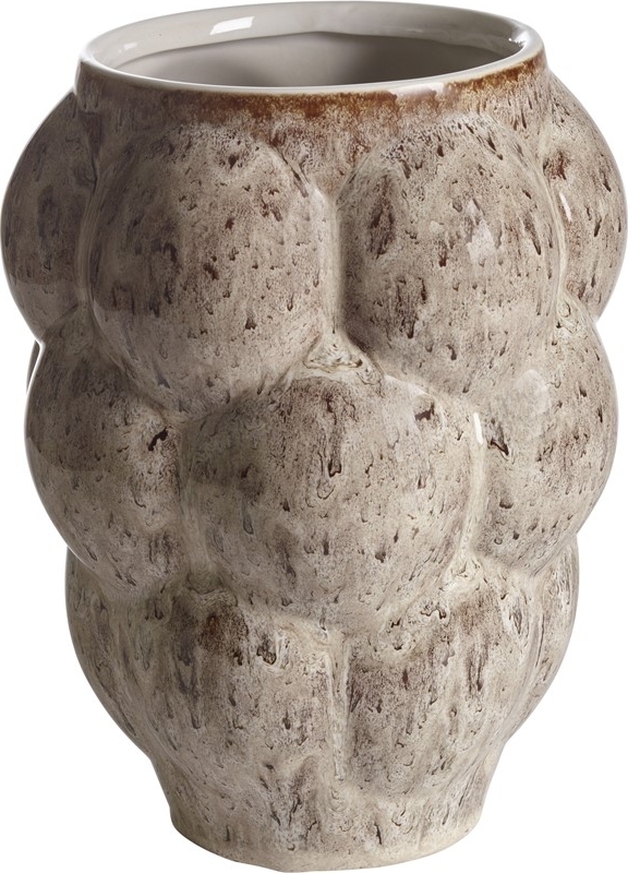 Pimona Vase 19 x 19 x 25 cm - Creme/Braun Pimona Vase 19 x 19 x 25 cm - Creme/Braun