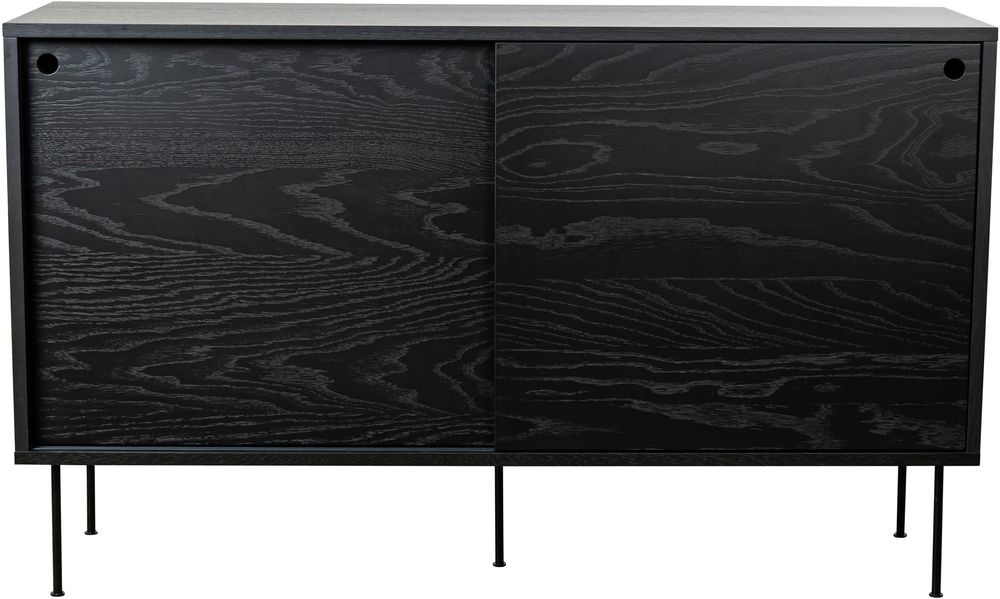 Volume Sideboard 132 cm - Schwarz gebeizte Eiche
