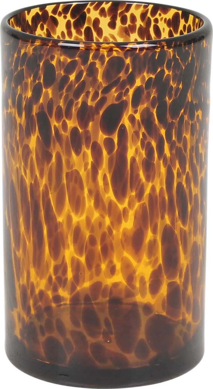 Leopardenvase groß - Schwarz/Orange Leopardenvase groß - Schwarz/Orange